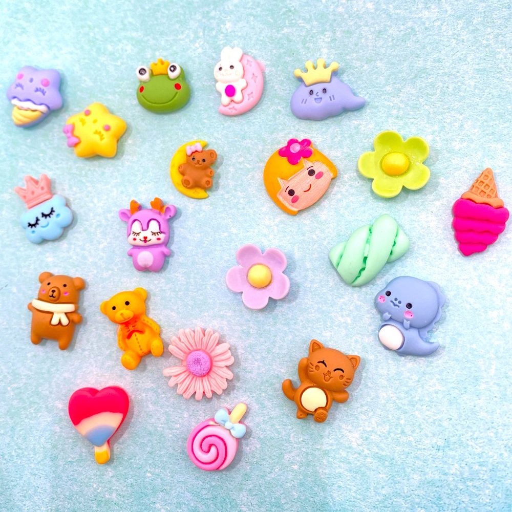 20pcs- Cartoon Kawaii 3D Stickers, Bottle/Phone/Refrigerator/laptop stickers